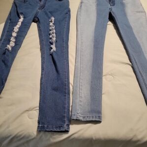 Size7 $12FOR2 pair stretch denim skinny jeans
